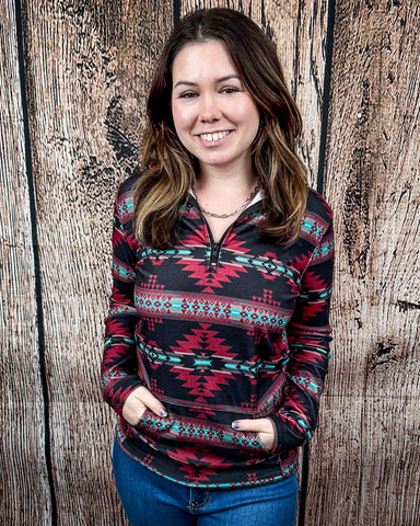 Sterling Kreek - The Crimson Valley Quarter Zip Pullover - Apparel - Sterling Kreek - Bronco Western Supply Co.