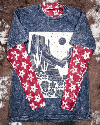 Sterling Kreek - The Stars At Night Mesh Top – Apparel from Bronco Western Supply Co.