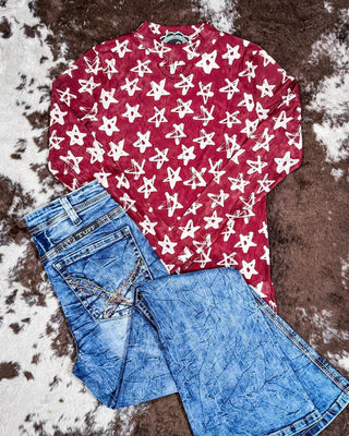 Sterling Kreek - The Stars At Night Mesh Top – Apparel from Bronco Western Supply Co.