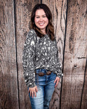 Sterling Kreek - Tooled in Love Ribbed Sweater Top - Shirts & Tops - Sterling Kreek - Bronco Western Supply Co.