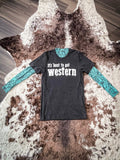 Sterling Kreek - Tooled in Turquoise Mesh Top - Apparel - Sterling Kreek - Bronco Western Supply Co.