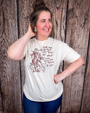 Still in The Saddle Graphic Tee - Cream - Shirts & Tops - Ranch Girl Gear - Bronco Western Supply Co.