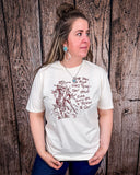 Still in The Saddle Graphic Tee - Cream - Shirts & Tops - Ranch Girl Gear - Bronco Western Supply Co.