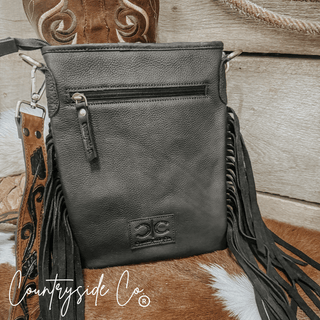 Stockyard Checkered Cowhide Fringe Purse by Countryside Co. – Purses & Wallets from Bronco Western Supply Co.