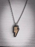 Striker White Lightning Bolt Necklace - Jewelry - Western Jewelry - Bronco Western Supply Co.