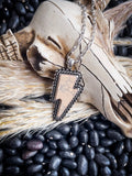 Striker White Lightning Bolt Necklace - Jewelry - Western Jewelry - Bronco Western Supply Co.