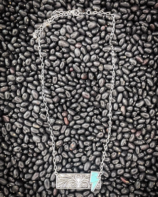 Struck Stone Bar Necklace - Jewelry - Bronco Western Supply Jewelry - Bronco Western Supply Co.