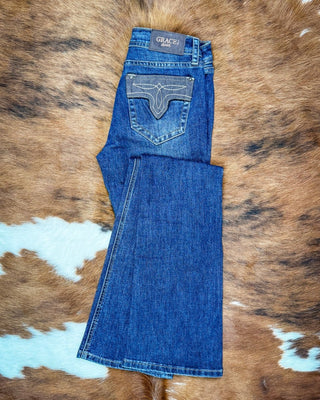 Suede Trail Bootcut Jeans by Grace in LA – Apparel from Bronco Western Supply Co.