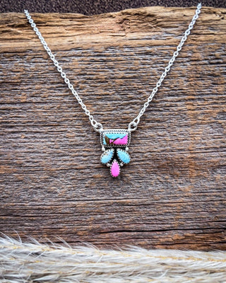 Sugar Spur Cotton Candy Sterling Silver Necklace – Necklaces from Bronco Western Supply Co.