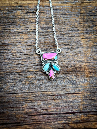 Sugar Spur Cotton Candy Sterling Silver Necklace – Necklaces from Bronco Western Supply Co.