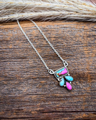 Sugar Spur Cotton Candy Sterling Silver Necklace – Necklaces from Bronco Western Supply Co.
