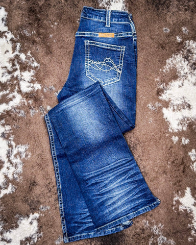 Summit White Bootcut Jeans - Apparel - Cowgirl Tuff Company - Bronco Western Supply Co.