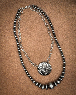 Sundial Spur Layered Concho Necklace – Jewelry from Bronco Western Supply Co.