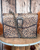 Sundown Belle Tooled Leather Shoulder Bag - Purses & Wallets - American Darling - Bronco Western Supply Co.