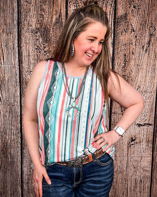 Sunstripe Serape Tank Top – Apparel from Bronco Western Supply Co.