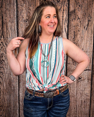 Sunstripe Serape Tank Top – Apparel from Bronco Western Supply Co.