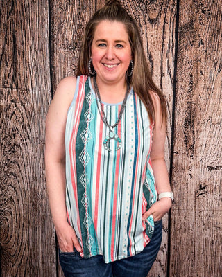 Sunstripe Serape Tank Top – Apparel from Bronco Western Supply Co.