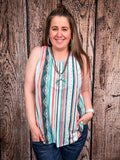 Sunstripe Serape Tank Top - Apparel - Lucky & Blessed - Bronco Western Supply Co.