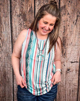 Sunstripe Serape Tank Top – Apparel from Bronco Western Supply Co.