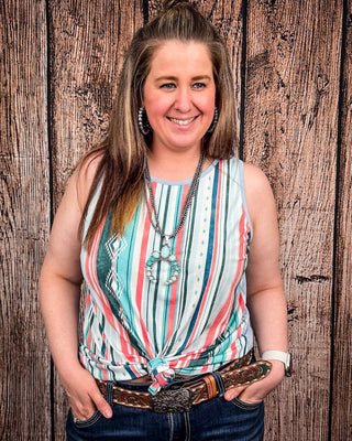 Sunstripe Serape Tank Top – Apparel from Bronco Western Supply Co.