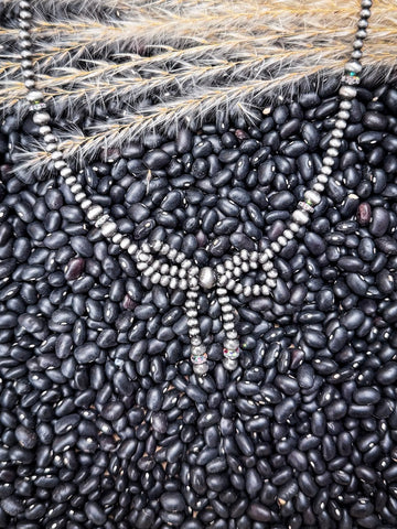 Susannah Navajo Style Beaded Bow Fashion Necklace - Jewelry - Blue Tortoise - Bronco Western Supply Co.