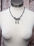 Susannah Navajo Style Beaded Bow Fashion Necklace - Jewelry - Blue Tortoise - Bronco Western Supply Co.
