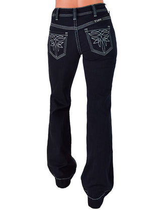 Swirl Boot Stitch Trouser Jeans by Cowgirl Tuff – Apparel from Bronco Western Supply Co.