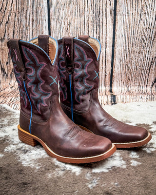 Taffy Twisted X Women's 11" Tech X Boot - Chocolate Truffle and Dark Brown – Women's Boots from Bronco Western Supply Co.