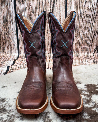 Taffy Twisted X Women's 11" Tech X Boot - Chocolate Truffle and Dark Brown – Women's Boots from Bronco Western Supply Co.