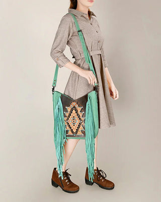 Talula Aztec Leather Crossbody Bag – Purses & Wallets from Bronco Western Supply Co.