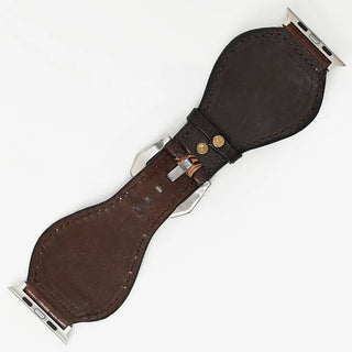 Teal Bloom Tooled Leather Smart Watch Band by American Darling – Accessories from Bronco Western Supply Co.