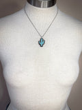 Tessa Cactus Fashion Necklace - Jewelry - Blue Tortoise - Bronco Western Supply Co.