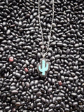 Tessa Cactus Fashion Necklace - Jewelry - Blue Tortoise - Bronco Western Supply Co.