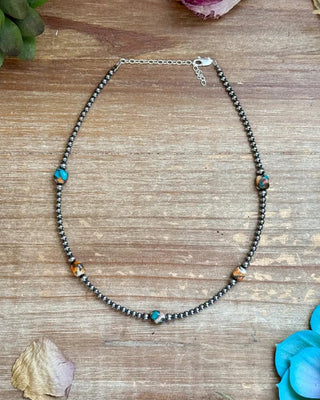 Teya Turquoise and Spiny Oyster Choker Necklace – Jewelry from Bronco Western Supply Co.
