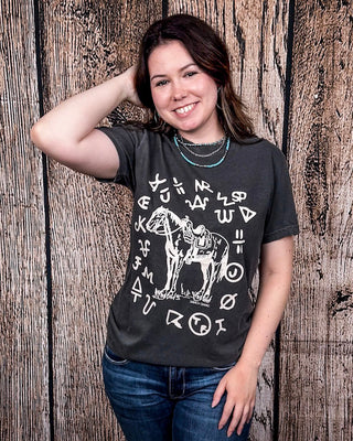 The Branded Pony Graphic Tee - Pepper – Shirts & Tops from Bronco Western Supply Co.
