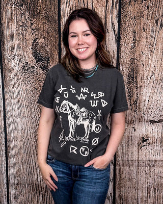 The Branded Pony Graphic Tee - Pepper – Shirts & Tops from Bronco Western Supply Co.