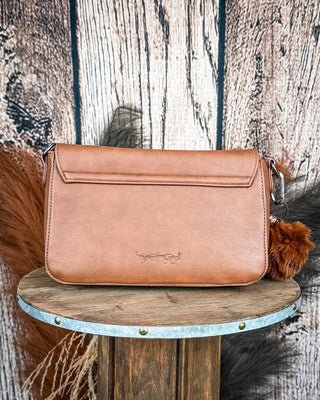 The Calamity Hair - On Crossbody in Brown by Trinity Ranch – Purses & Wallets from Bronco Western Supply Co.