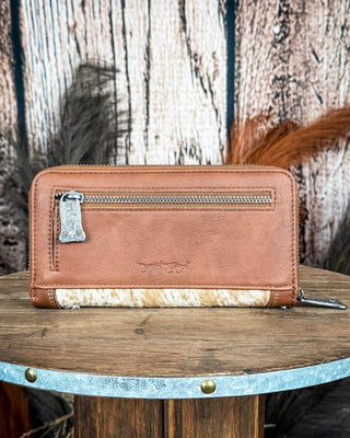 The Calamity Hair - On Wallet in Brown by Trinity Ranch – Purses & Wallets from Bronco Western Supply Co.