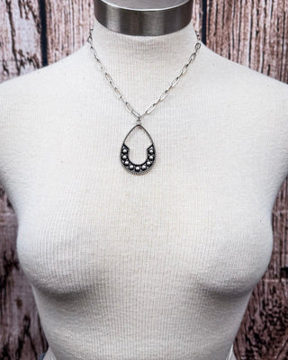 The Calico Chain – Teardrop Western Pendant Fashion Necklace – Jewelry from Bronco Western Supply Co.