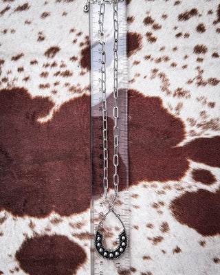 The Calico Chain – Teardrop Western Pendant Fashion Necklace – Jewelry from Bronco Western Supply Co.