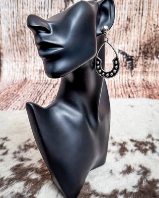 The Calico Drops – Teardrop Western Fashion Stud Earrings – Jewelry from Bronco Western Supply Co.