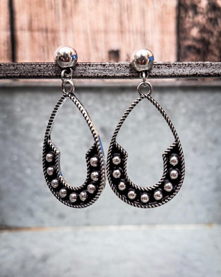 The Calico Drops – Teardrop Western Fashion Stud Earrings – Jewelry from Bronco Western Supply Co.