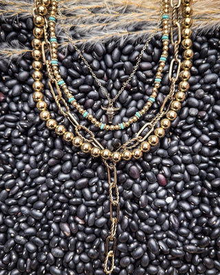The Dustwalker Layers Fashion Necklace Set - Gold – Jewelry from Bronco Western Supply Co.