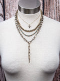 The Dustwalker Layers Fashion Necklace Set - Gold - Jewelry - Blue Tortoise - Bronco Western Supply Co.