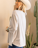 The Ellis Top - Pearl Grey - Shirts & Tops - Andree by Unit - Bronco Western Supply Co.