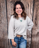 The Ellis Top - Pearl Grey - Shirts & Tops - Andree by Unit - Bronco Western Supply Co.