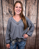 The Hadley Top - Charcoal - Shirts & Tops - Andree by Unit - Bronco Western Supply Co.