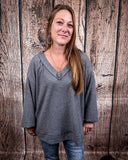 The Hadley Top - Charcoal - Shirts & Tops - Andree by Unit - Bronco Western Supply Co.