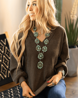 The Hadley Top - Mocha – Shirts & Tops from Bronco Western Supply Co.