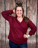 The Hadley Top - Wine - Shirts & Tops - Andree by Unit - Bronco Western Supply Co.